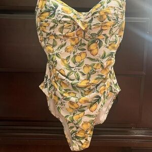 Lemon Print Swimsuit